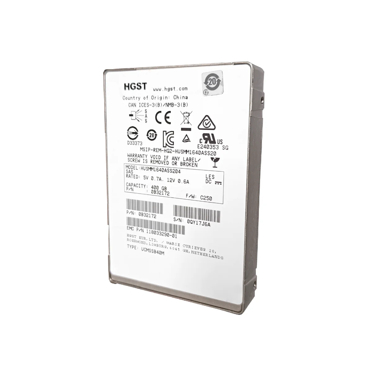 HGST 400GB 2,5